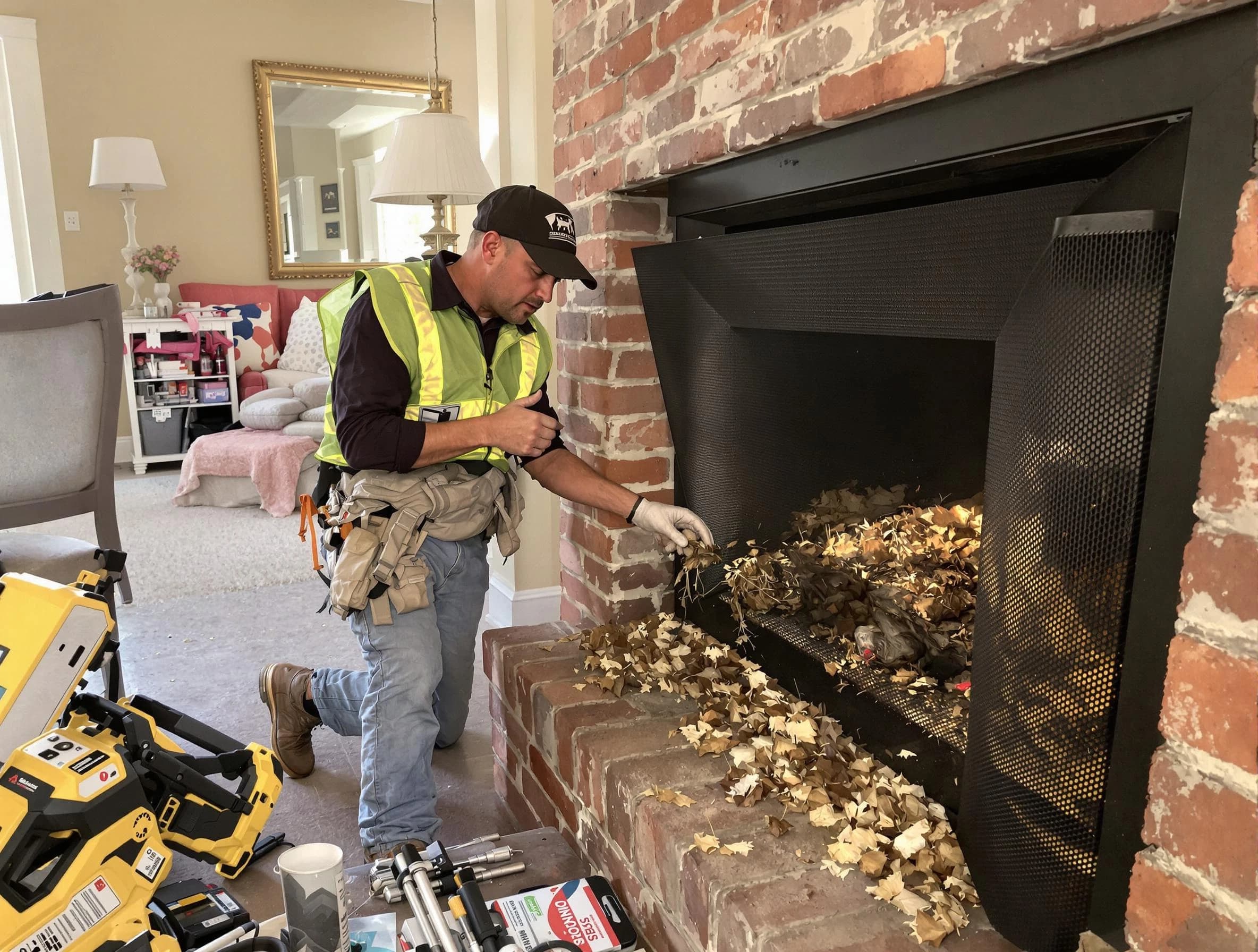 Safe screening installation by Gold Canyon Chimney Sweep in Gold Canyon, AZ