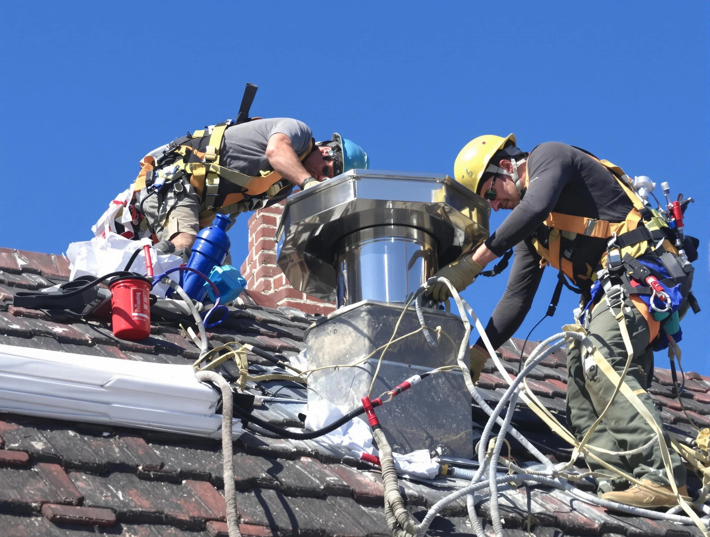 Protective chimney cap installed by Gold Canyon Chimney Sweep in Gold Canyon, AZ