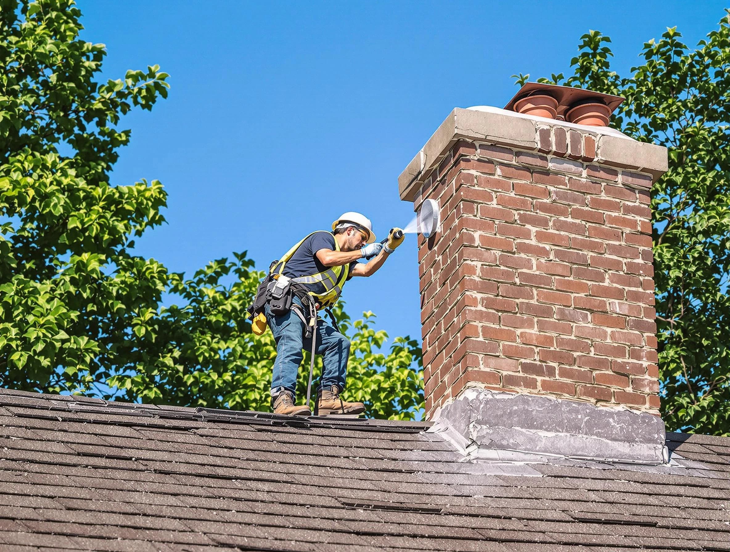 Gold Canyon Chimney Sweep performing an inspection with advanced tools in Gold Canyon, AZ