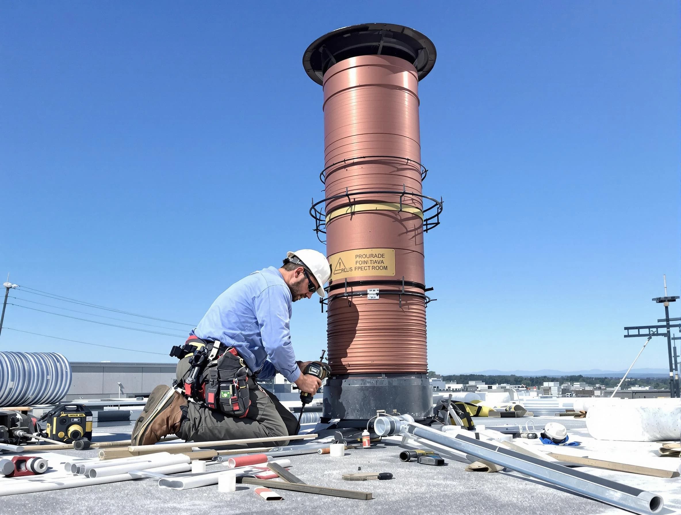 Installed chimney liner by Gold Canyon Chimney Sweep in Gold Canyon, AZ
