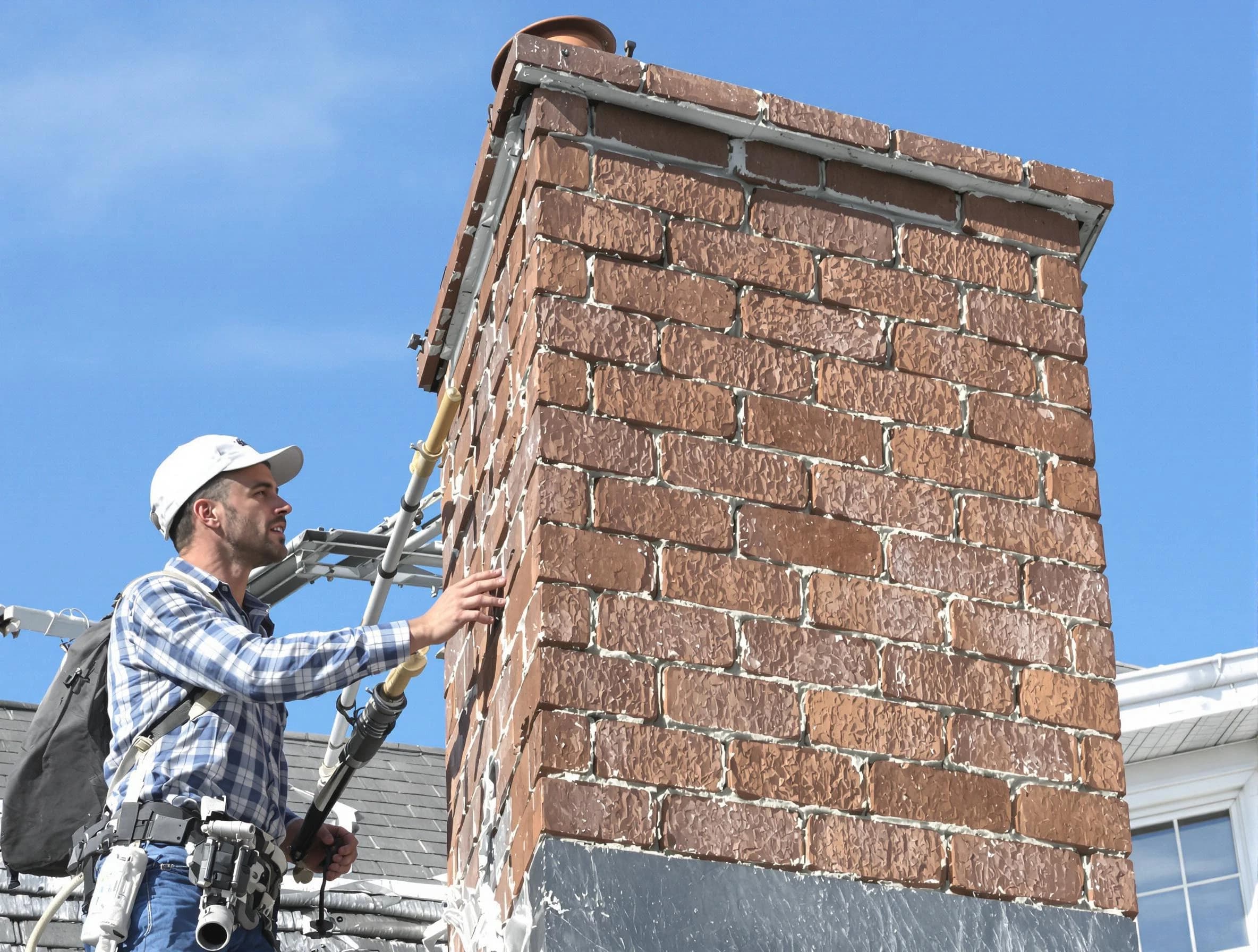 Brickwork for a chimney rebuild by Gold Canyon Chimney Sweep in Gold Canyon, AZ