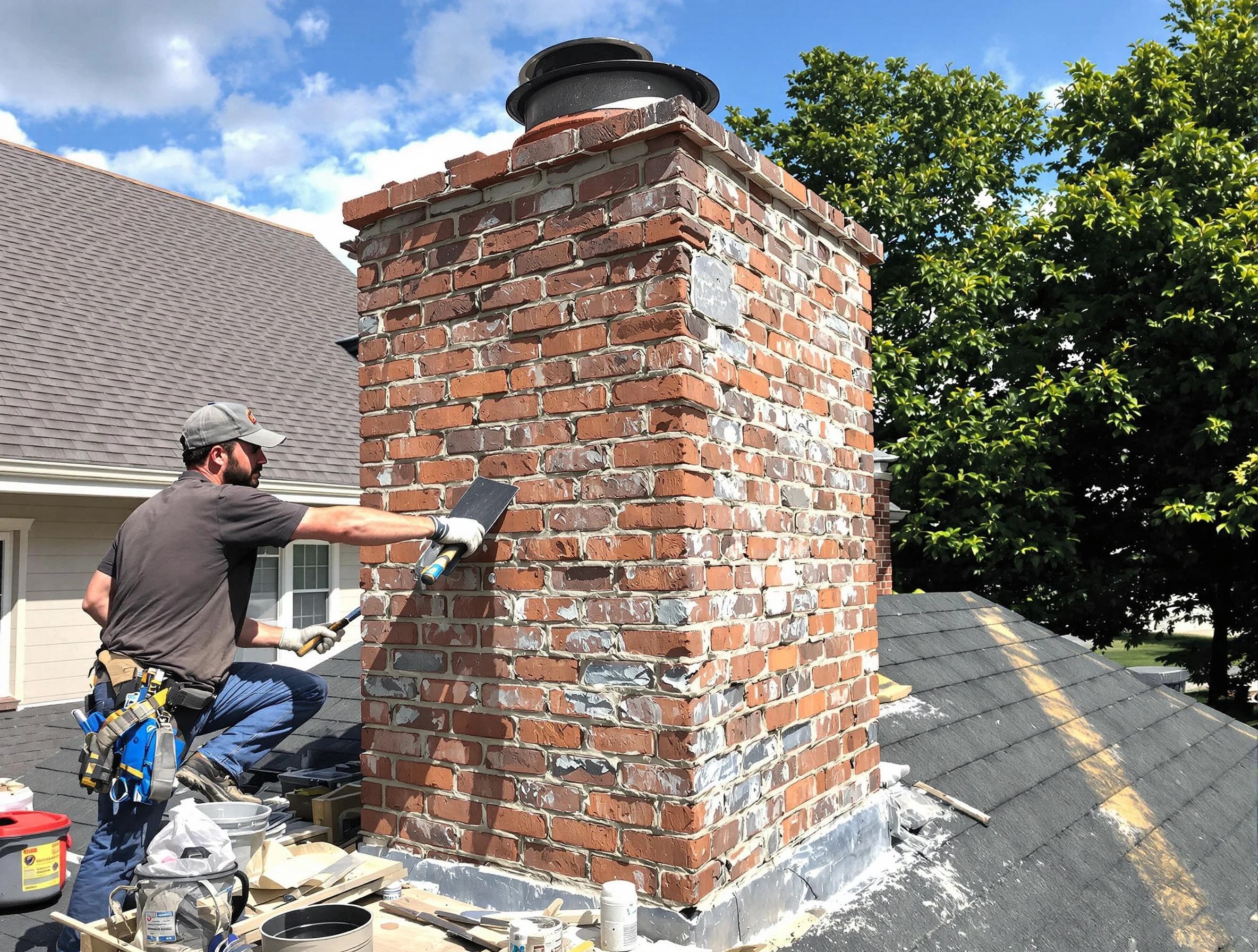 Completed chimney rebuild by Gold Canyon Chimney Sweep in Gold Canyon, AZ