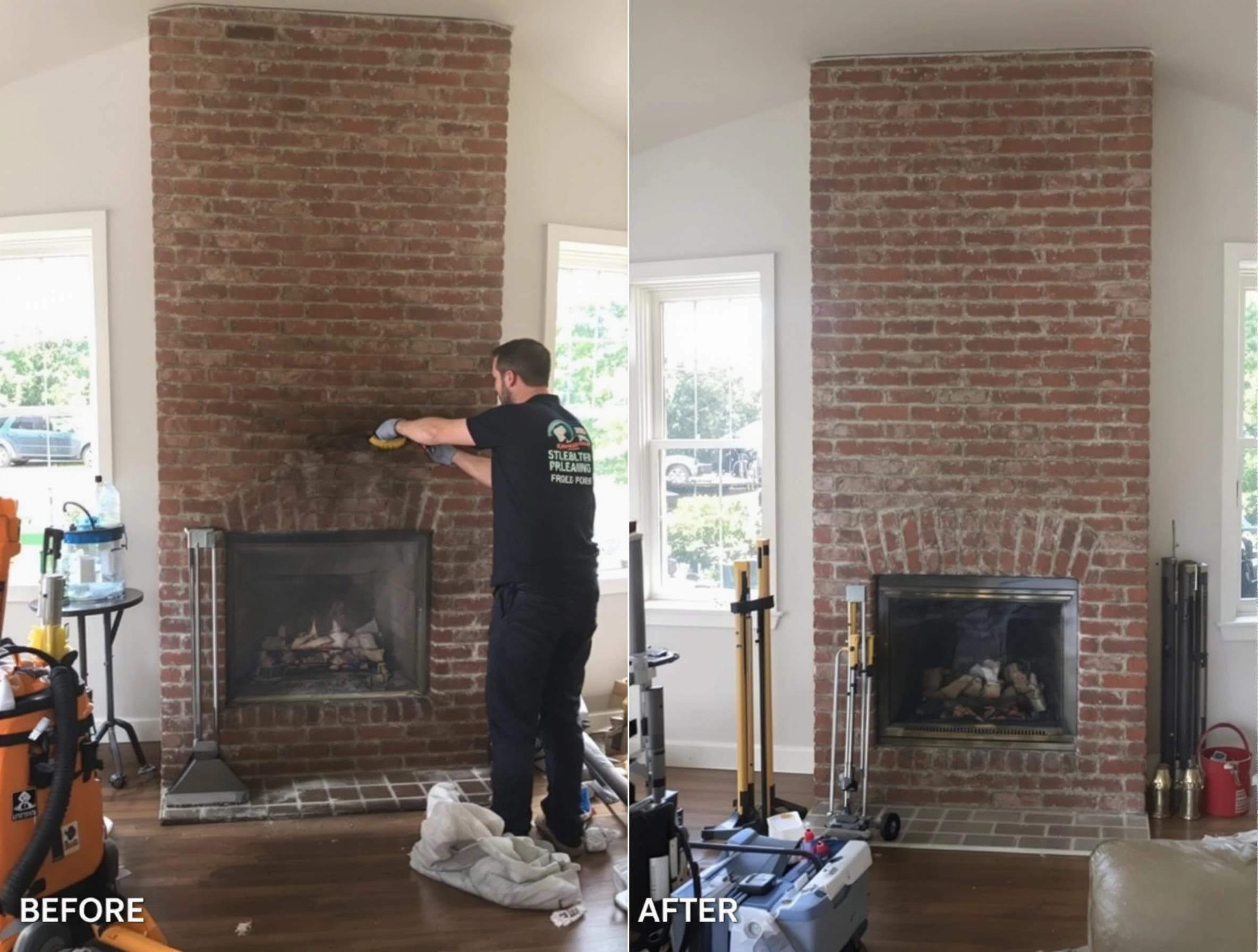 Finished chimney sweeping service by Gold Canyon Chimney Sweep in Gold Canyon, AZ