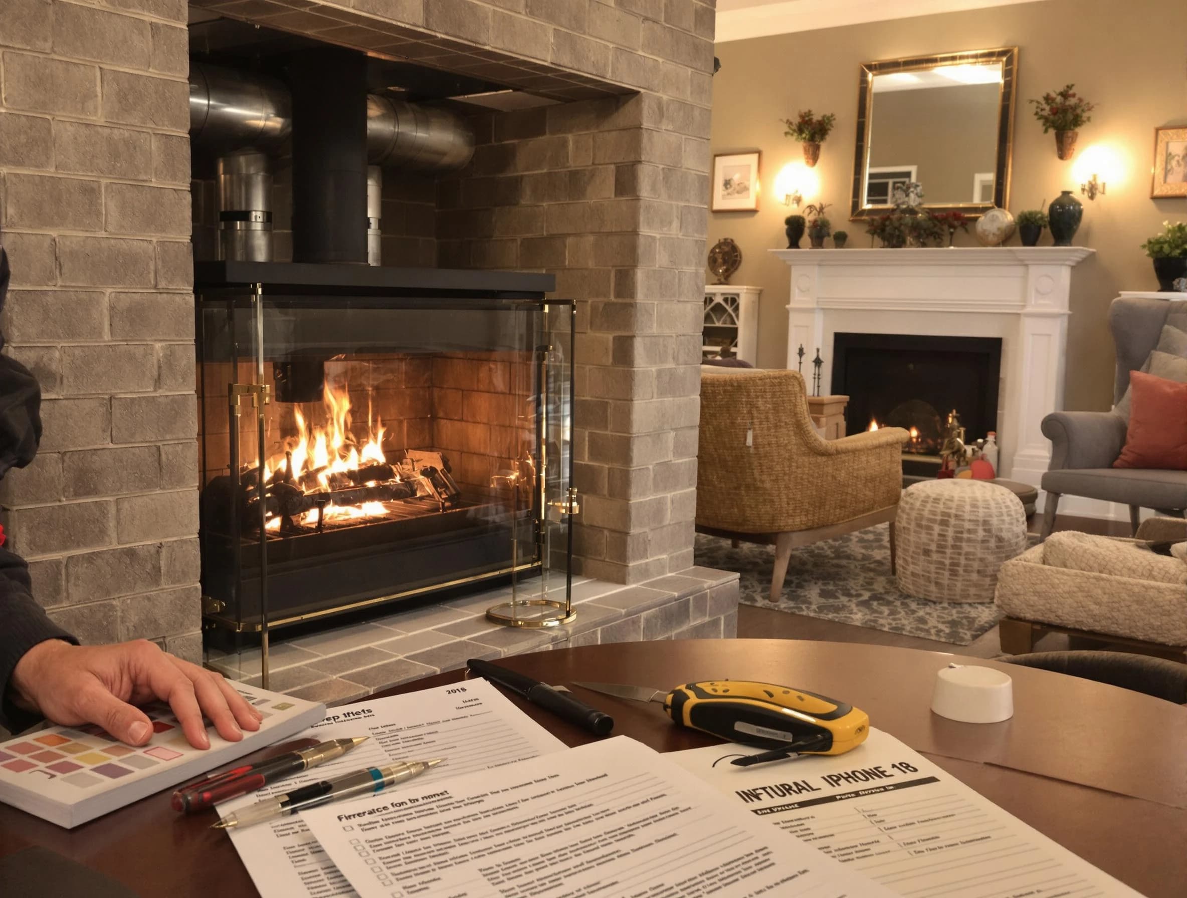 Gold Canyon Chimney Sweep verifying fireplace safety measures in Gold Canyon, AZ