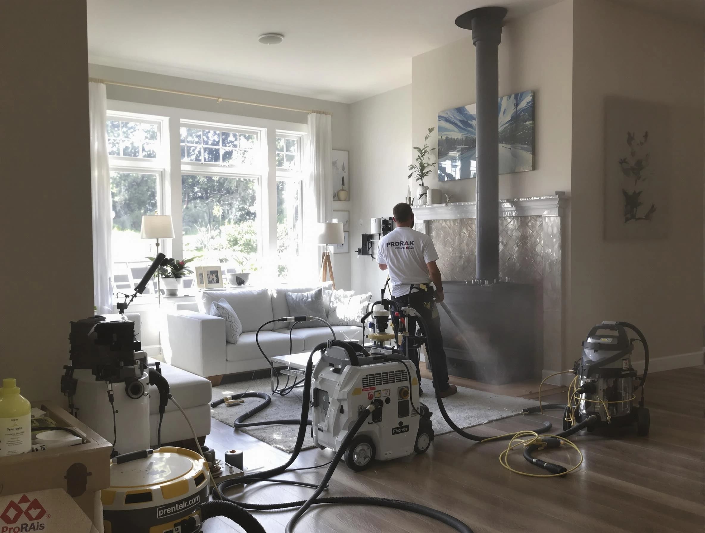 Soot removal service by Gold Canyon Chimney Sweep for a fireplace in Gold Canyon, AZ
