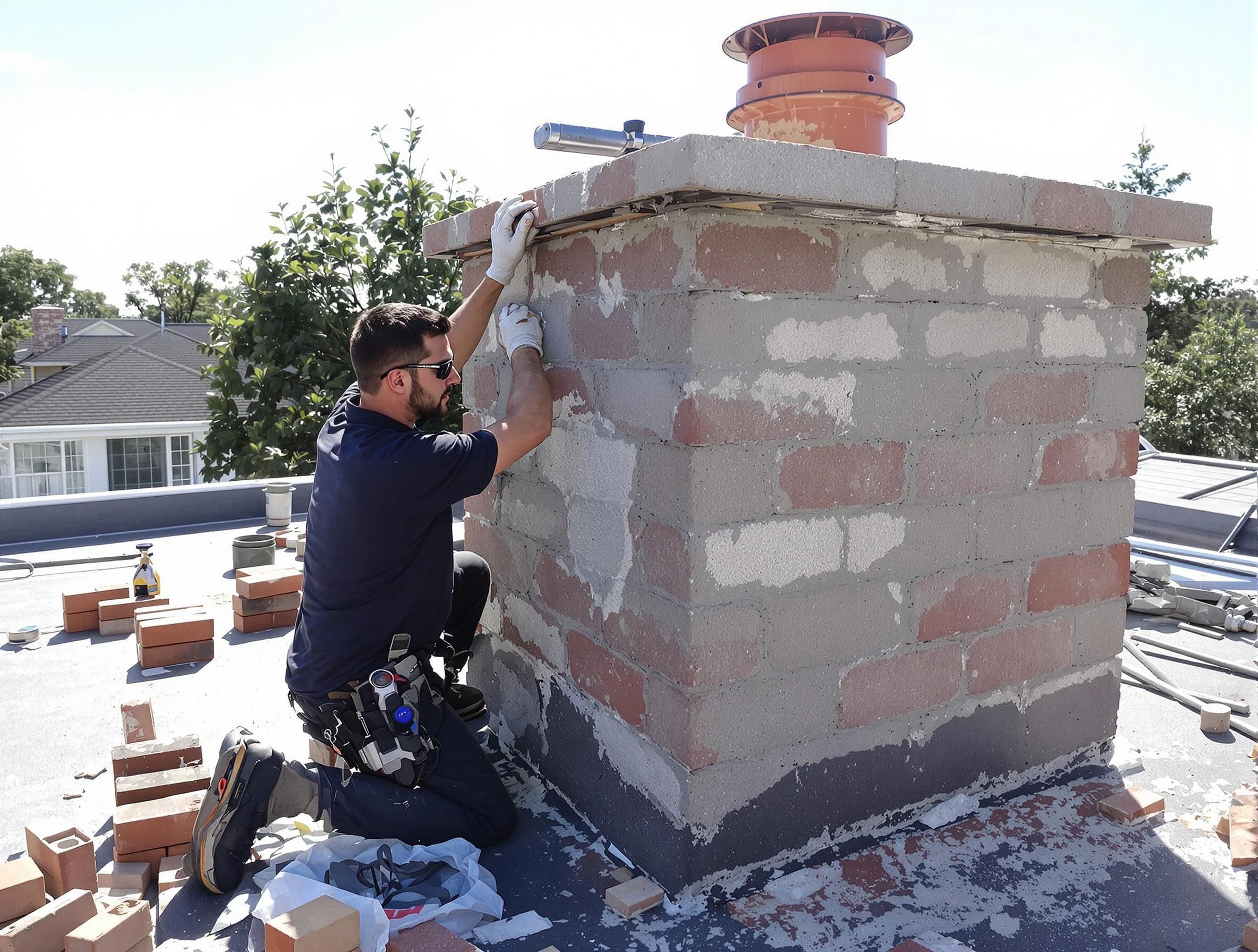 Advanced chimney repair process by Gold Canyon Chimney Sweep in Gold Canyon, AZ
