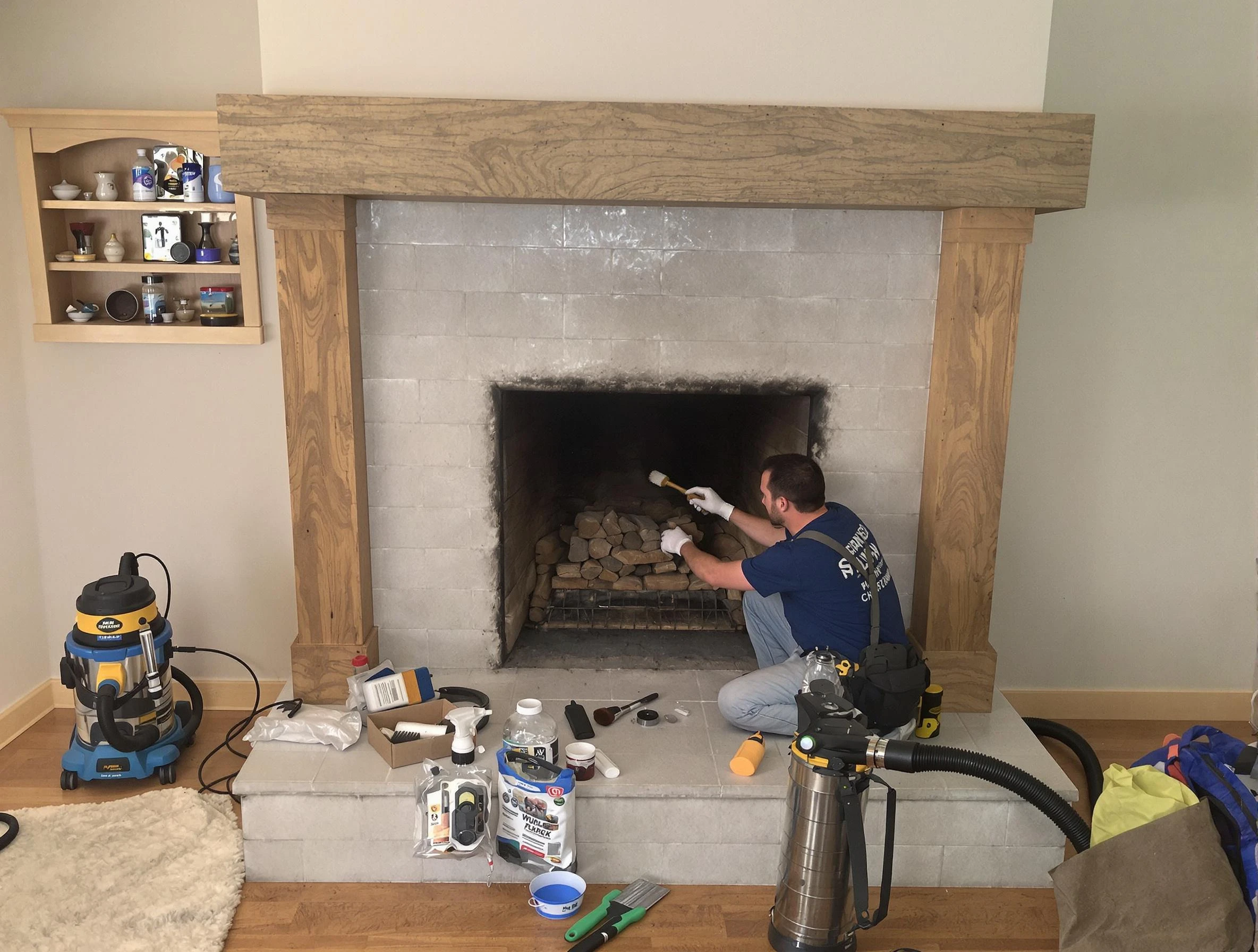 Detailed creosote removal process by Gold Canyon Chimney Sweep in Gold Canyon, AZ